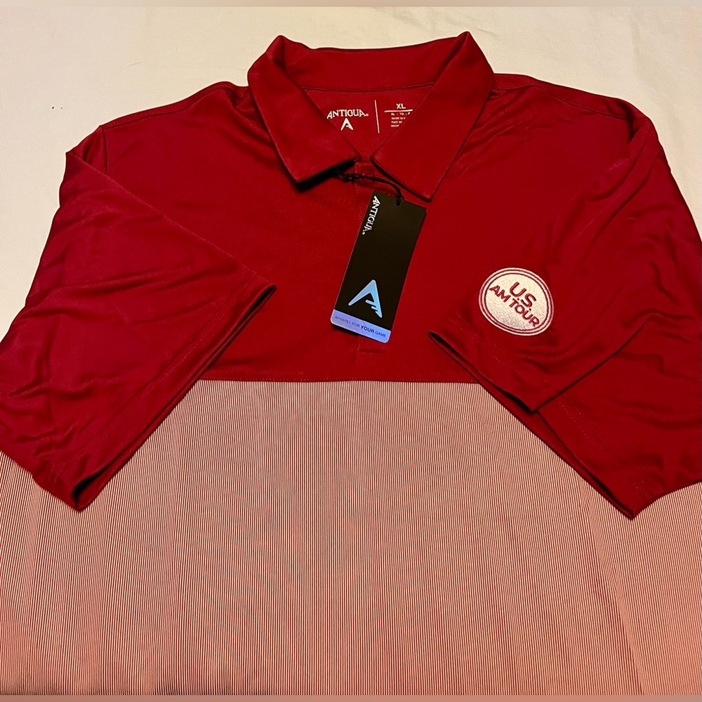 ⛳️🏌️‍♂️4/$20 Antigua Men's Bold Red Polo NEW